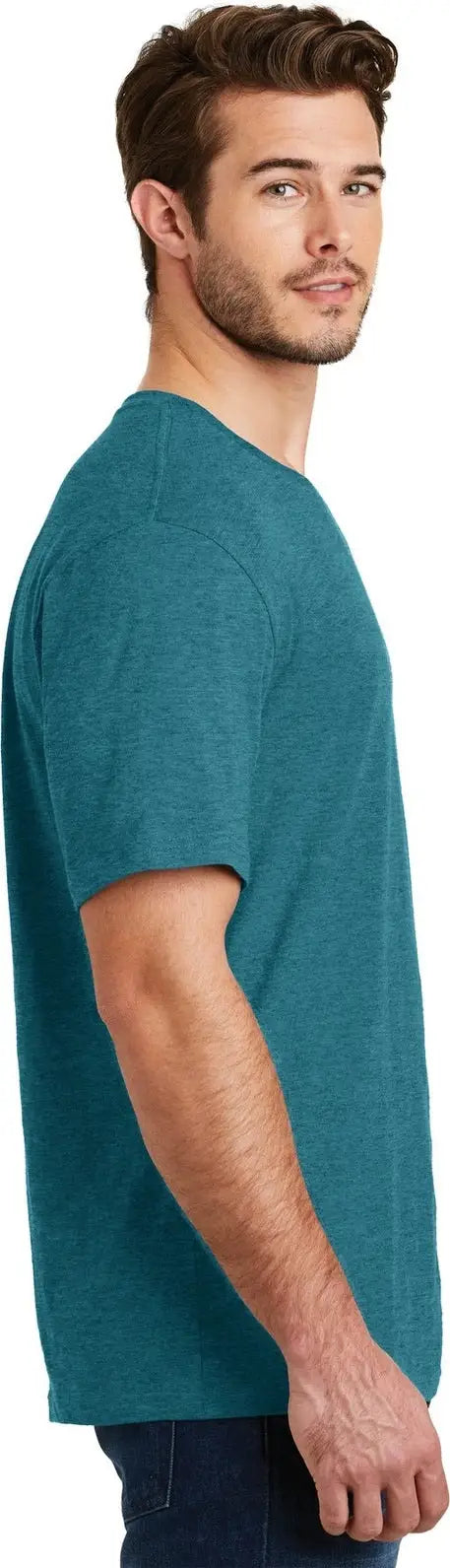District Dm108 Perfect Blend Cvc Tee - Heathered Teal