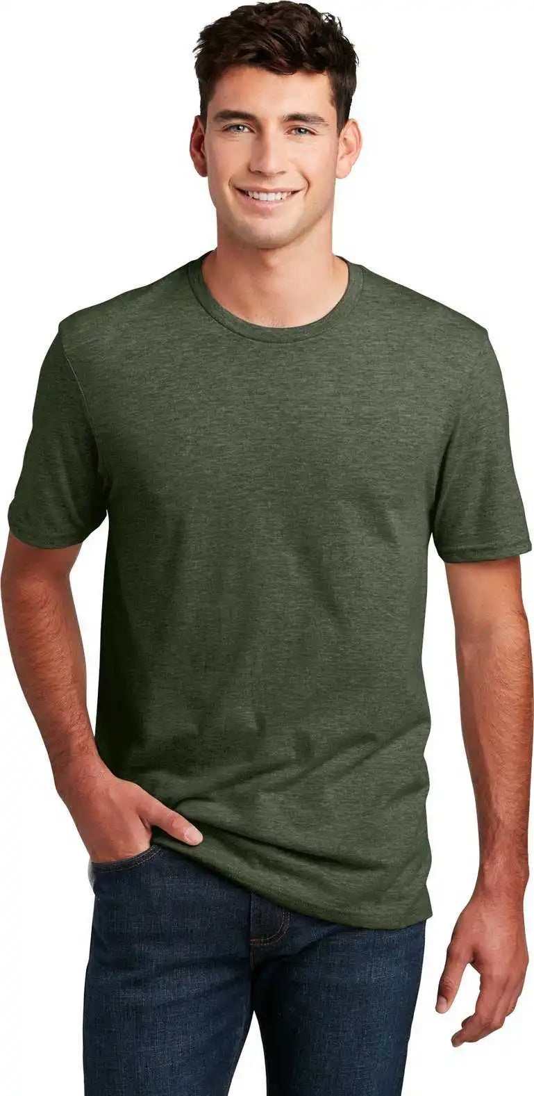 District Dm108 Perfect Blend Cvc Tee - Htdforgrn