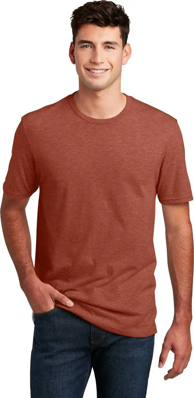 District Dm108 Perfect Blend Cvc Tee Htrdrusset