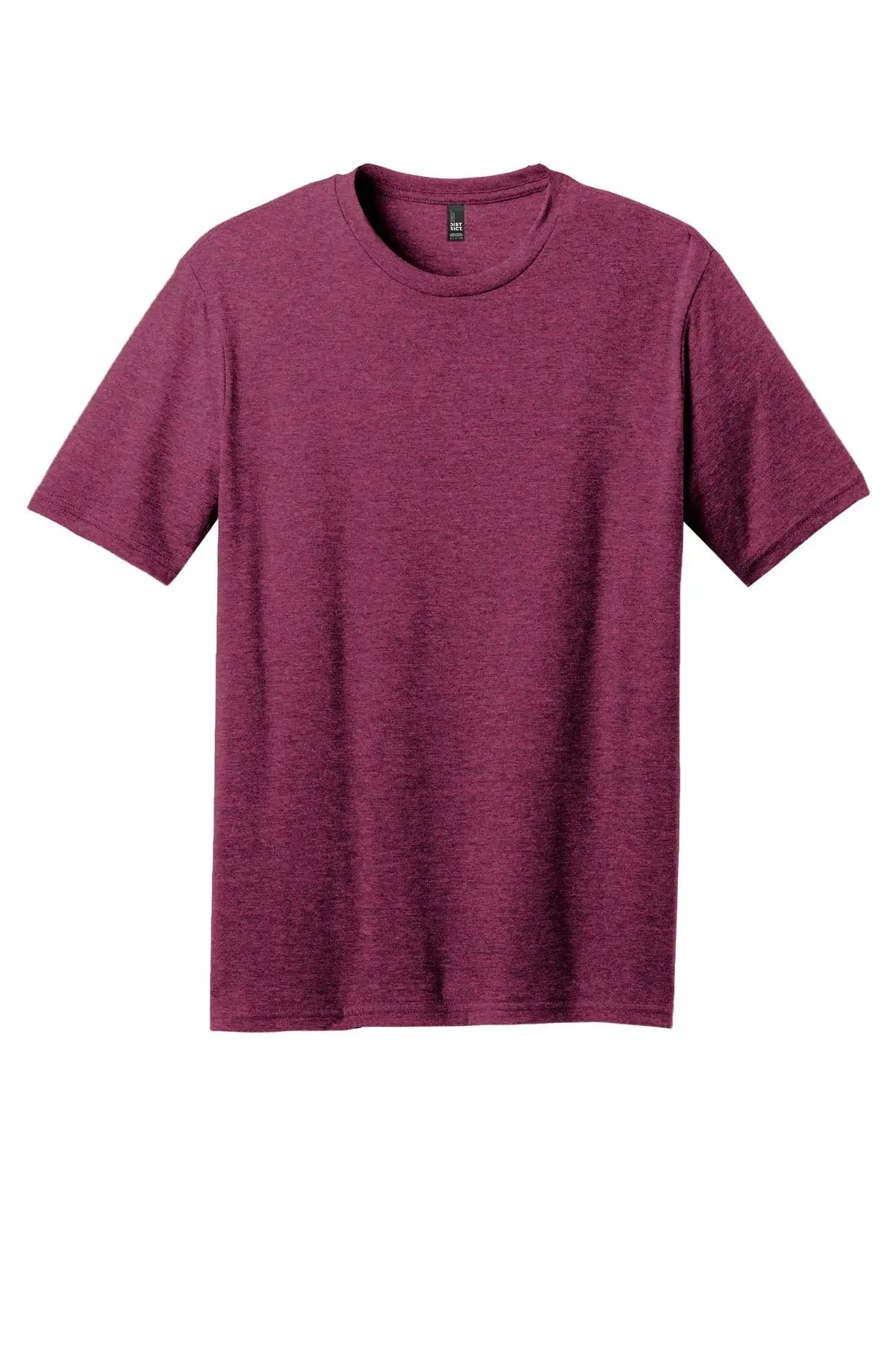 District Dm108 Perfect Blend Cvc Tee - Raspberry Fleck