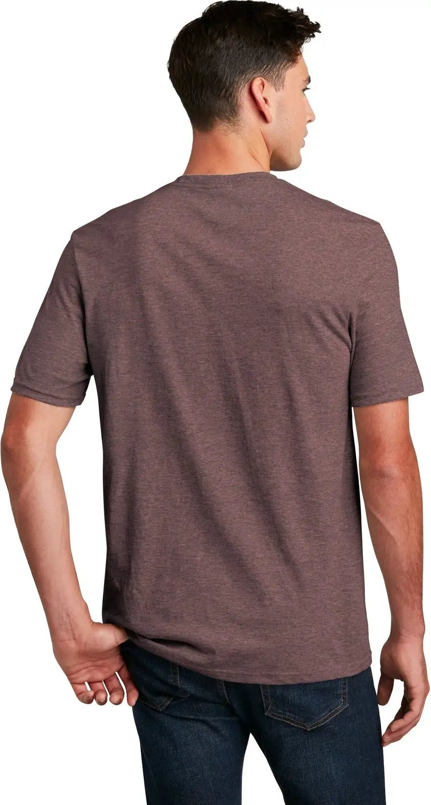 District Dm108 Perfect Blend Cvc Tee - Rose Fleck