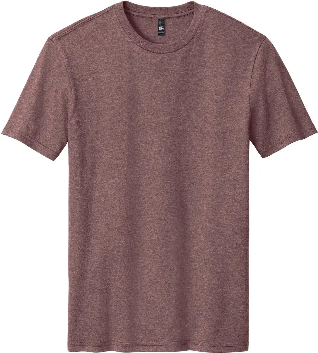 District Dm108 Perfect Blend Cvc Tee - Rose Fleck