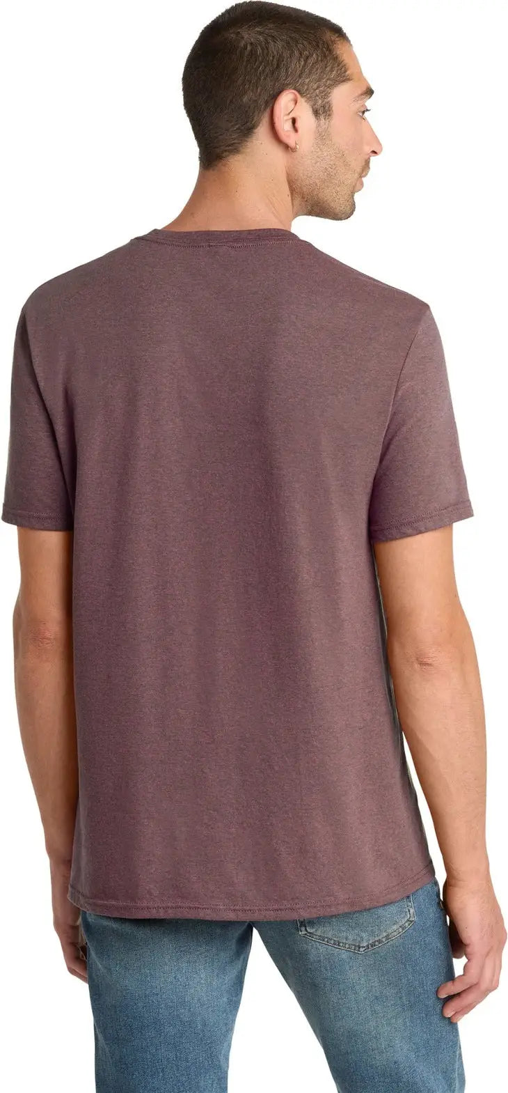 District Dm108 Perfect Blend Cvc Tee - Rose Fleck