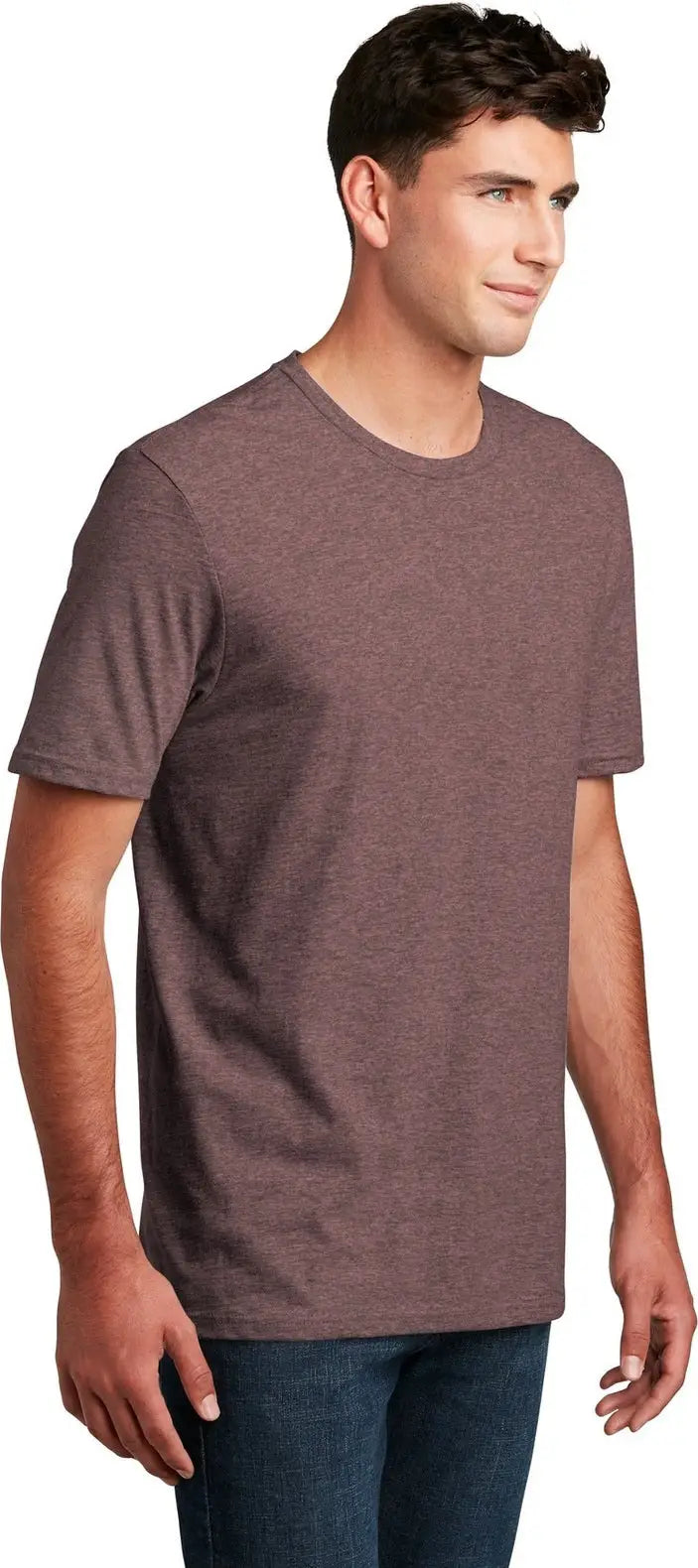 District Dm108 Perfect Blend Cvc Tee - Rose Fleck
