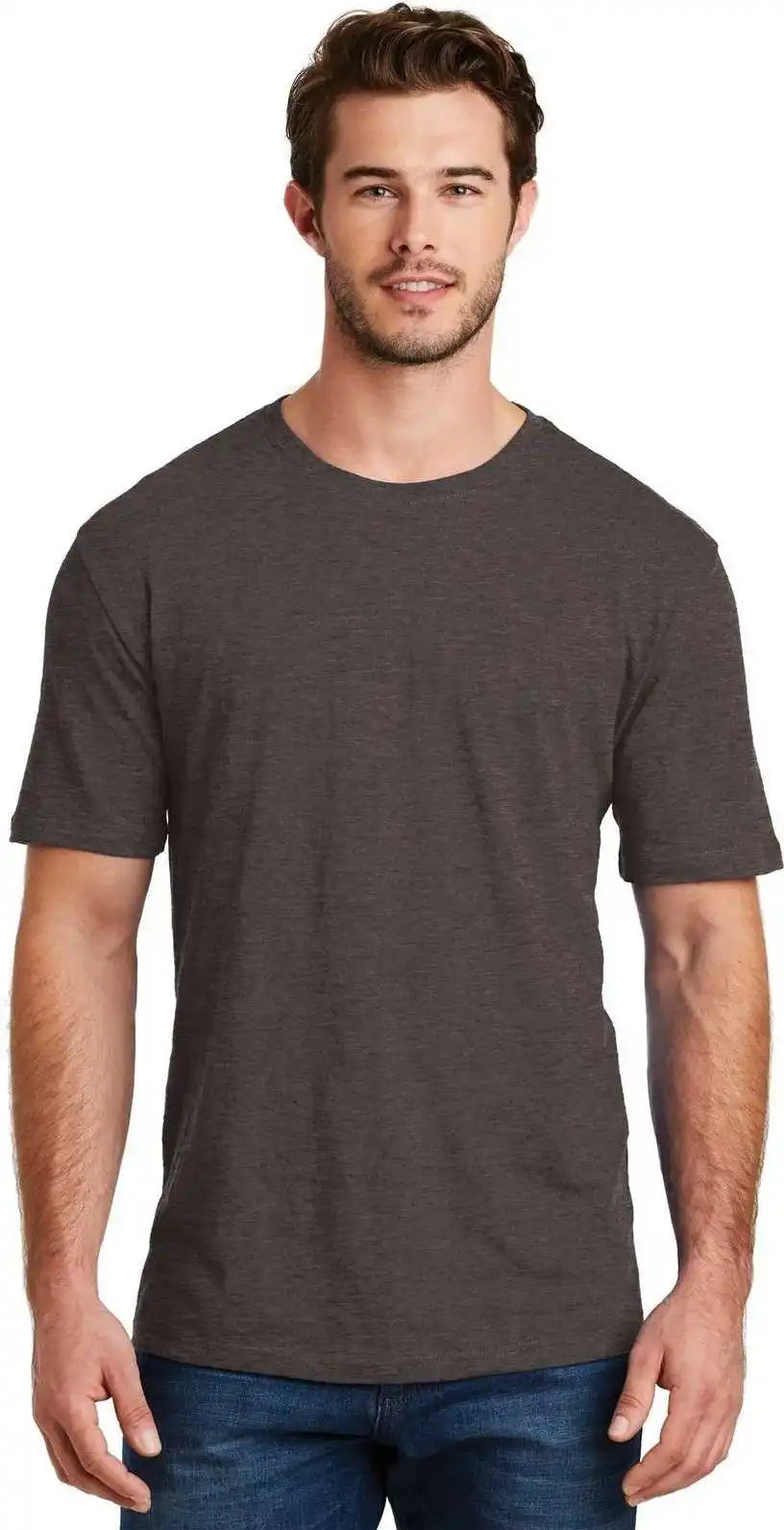 District Dm108 Perfect Blend Tee Heathered Brown