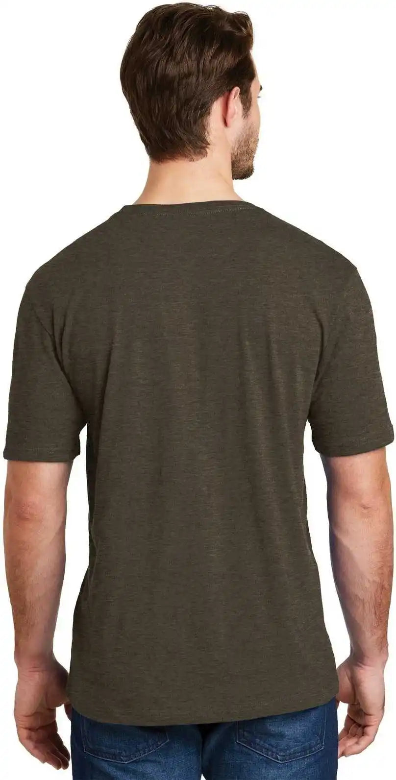 District Dm108 Perfect Blend Tee Heathered Brown
