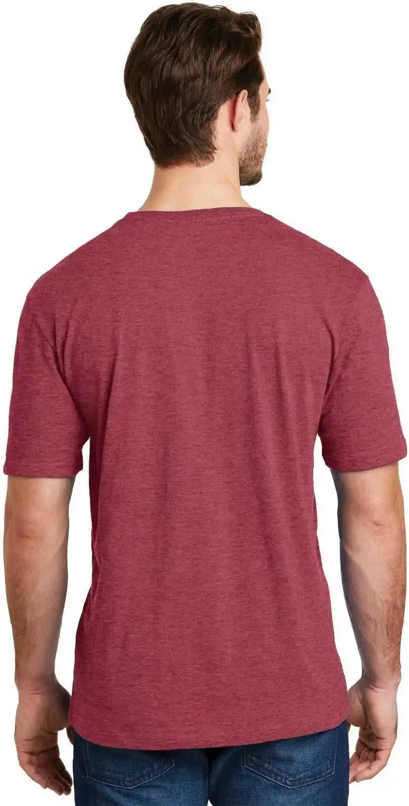 District Dm108 Perfect Blend Tee Heathered Red
