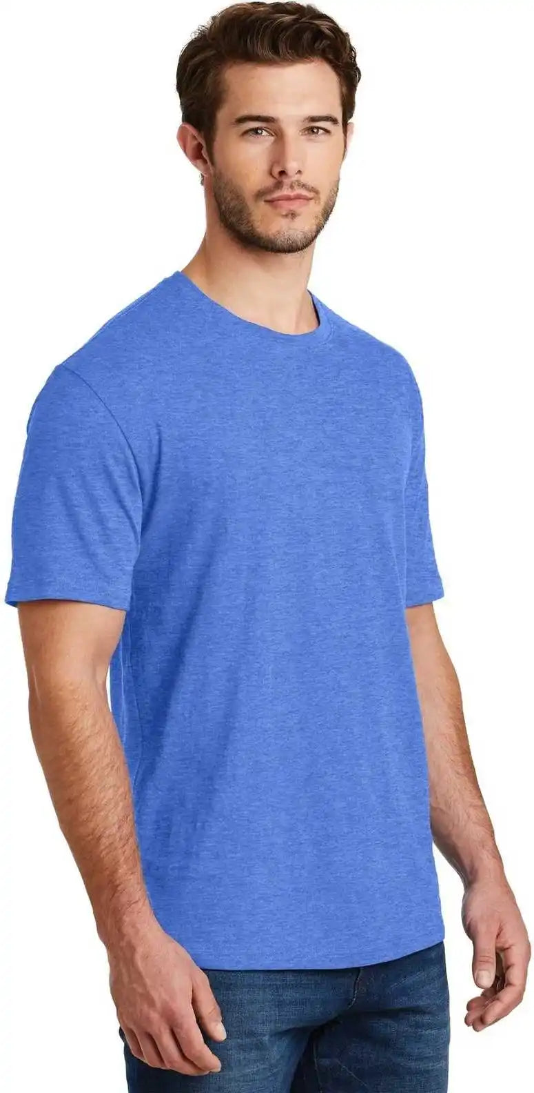 District Dm108 Perfect Blend Tee - Heathered Royal