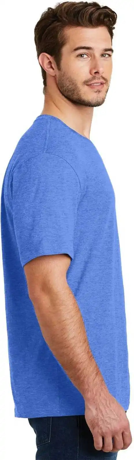 District Dm108 Perfect Blend Tee - Heathered Royal