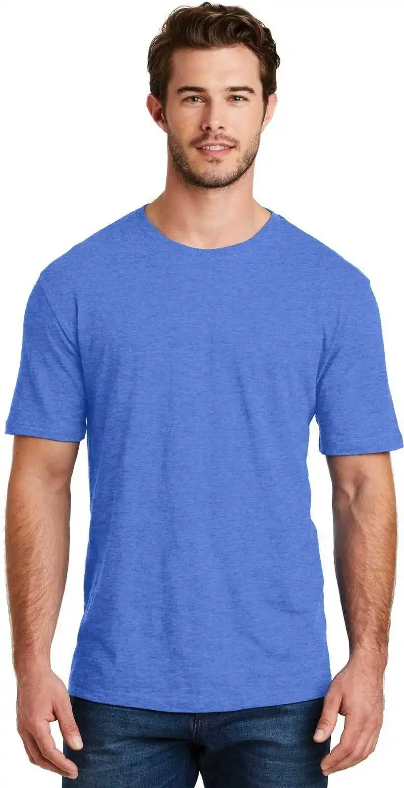 District Dm108 Perfect Blend Tee - Heathered Royal