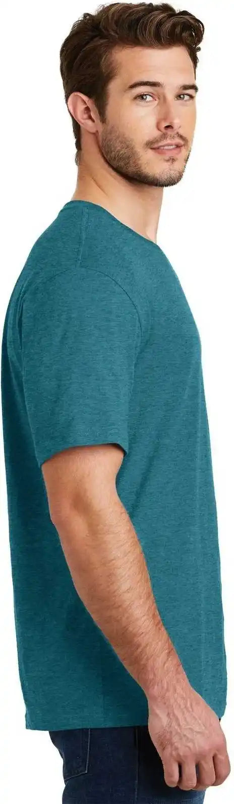 District Dm108 Perfect Blend Tee Heathered Teal
