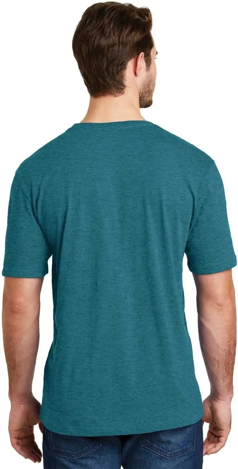 District Dm108 Perfect Blend Tee Heathered Teal