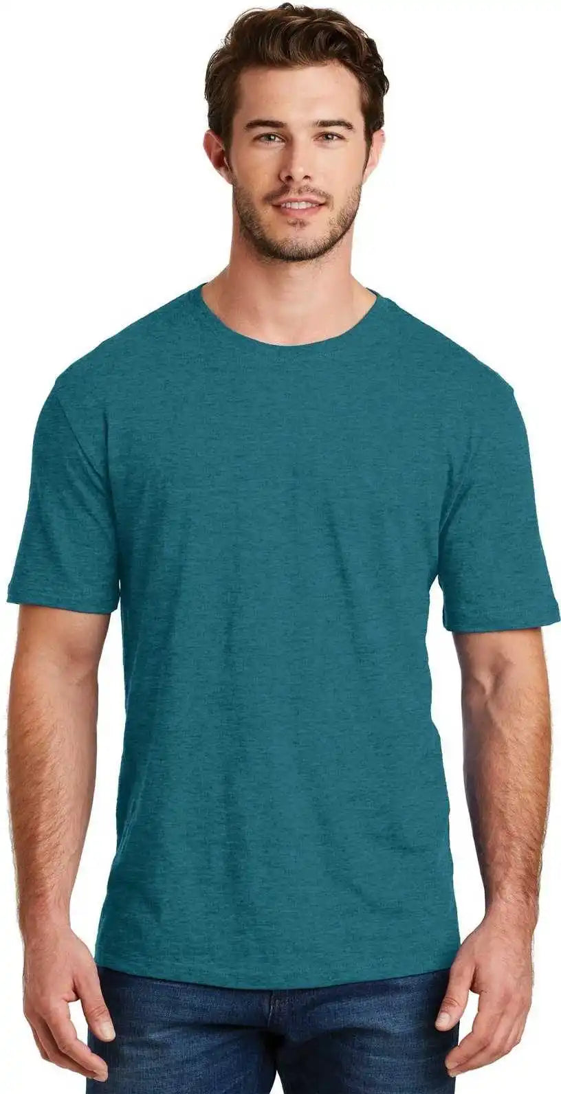 District Dm108 Perfect Blend Tee - Heathered Teal