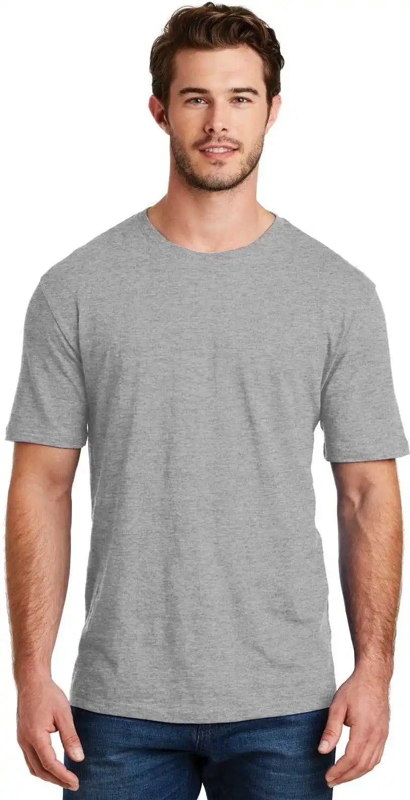 District Dm108 Perfect Blend Tee Light Heather Gray