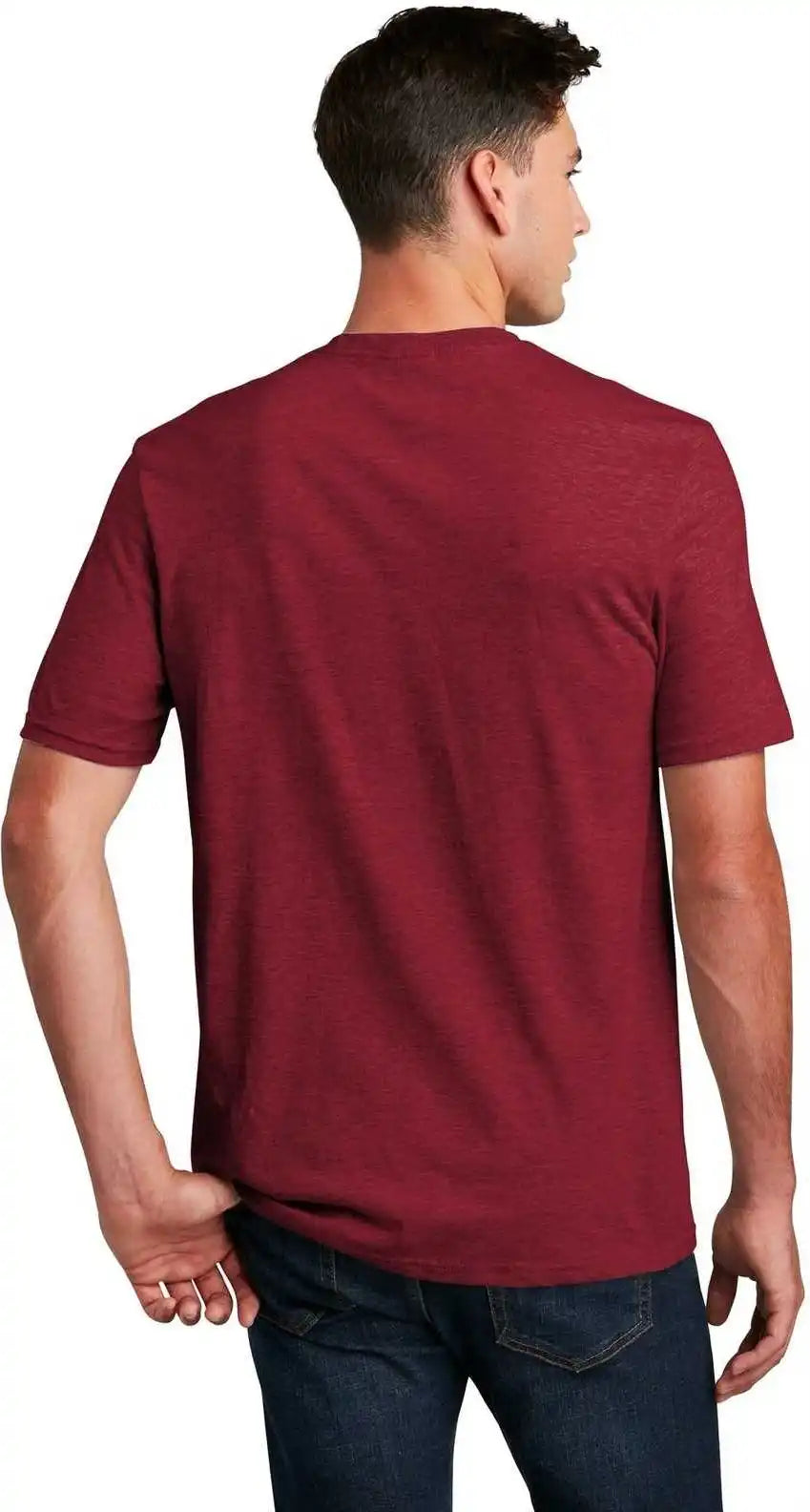 District Dm108 Perfect Blend Tee Red Fleck