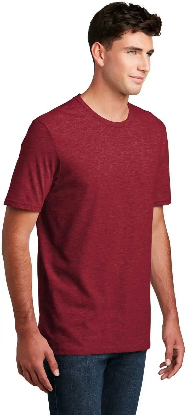District Dm108 Perfect Blend Tee Red Fleck