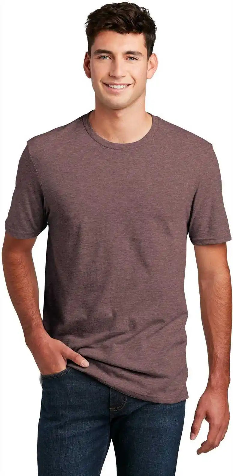 District Dm108 Perfect Blend Tee Rose Fleck
