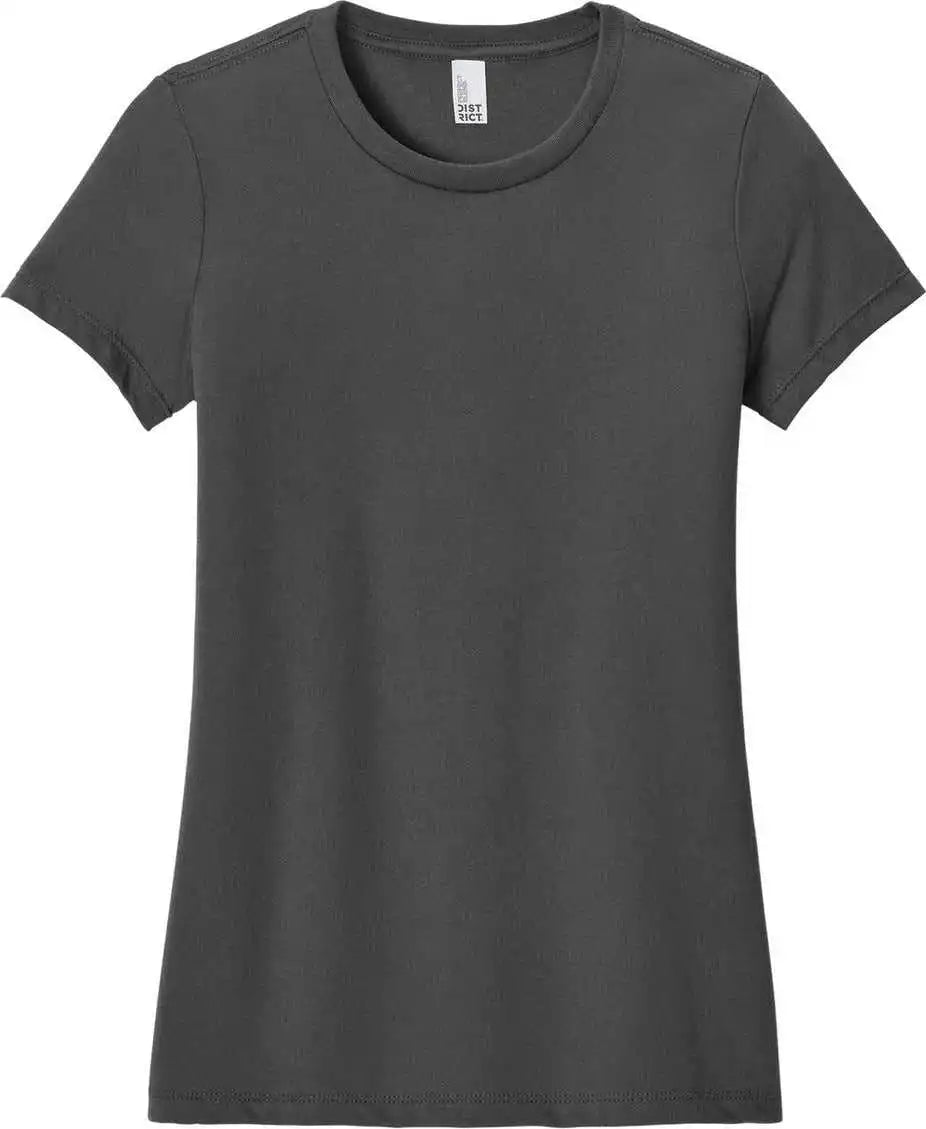 District Dm108l Women’s Perfect Blend Cvc Tee - Charcoal