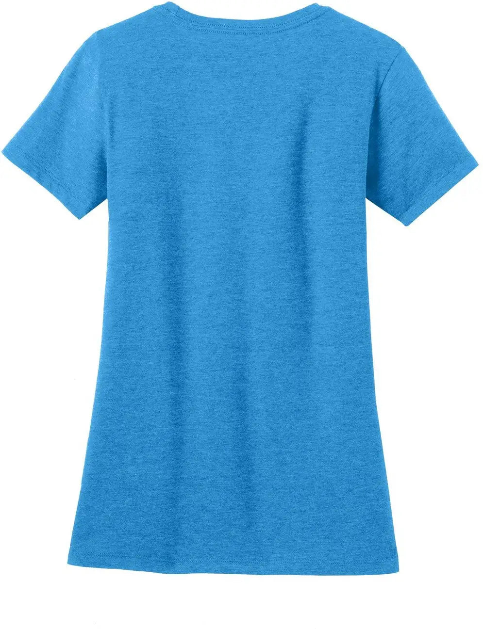 District Dm108l Women’s Perfect Blend Cvc Tee - Heathered Bright Turquoise