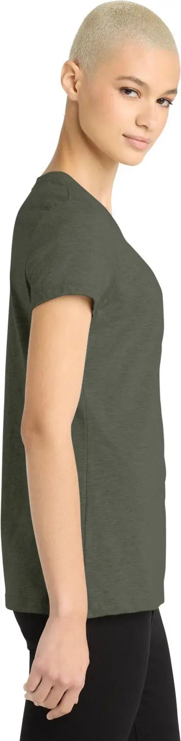 District Dm108l Women’s Perfect Blend Cvc Tee - Heathered Olive