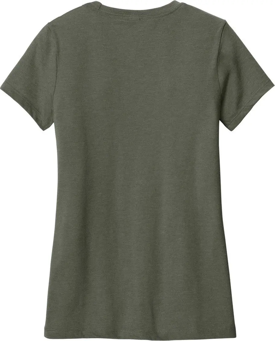 District Dm108l Women’s Perfect Blend Cvc Tee - Heathered Olive
