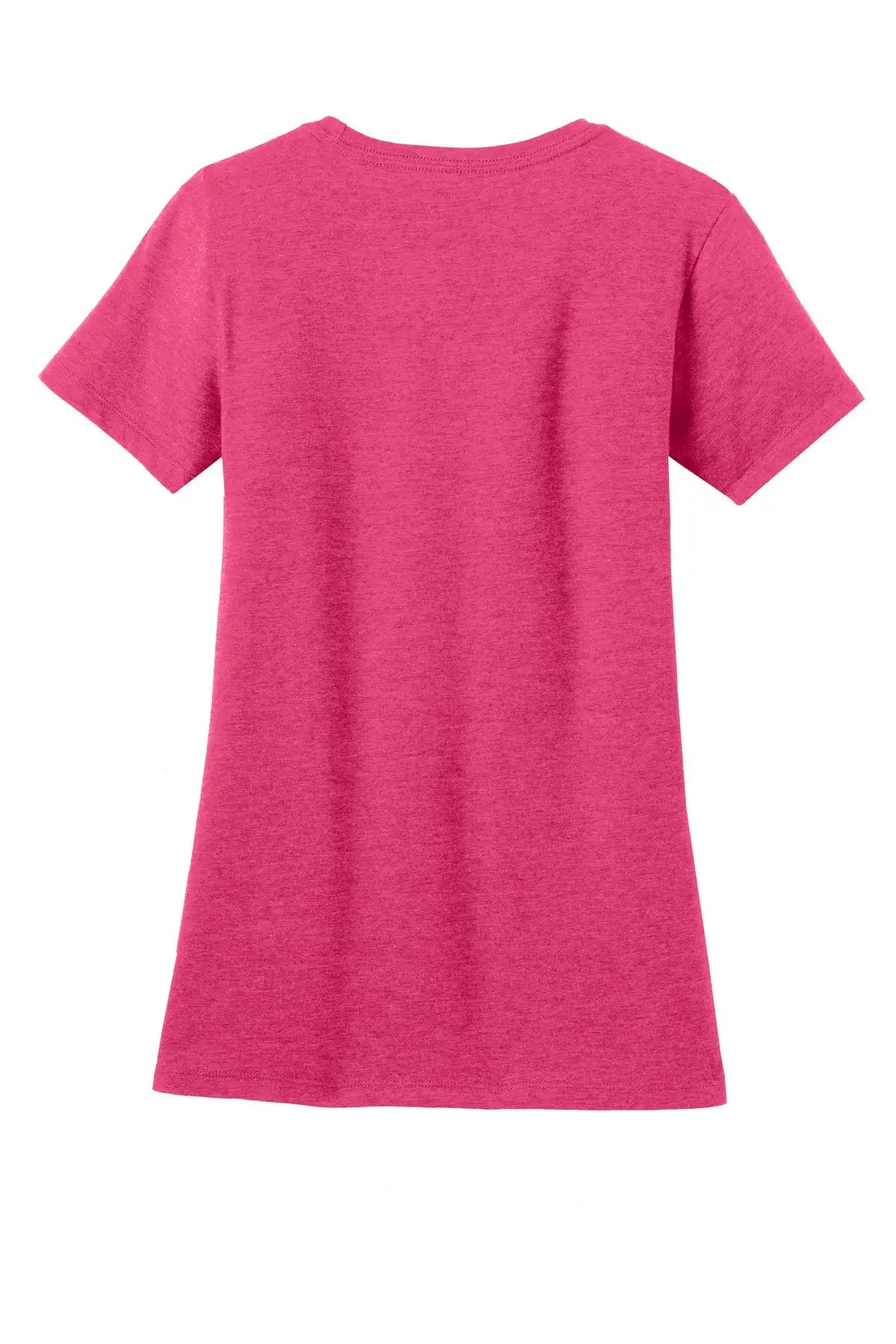 District Dm108l Women’s Perfect Blend Cvc Tee - Heathered Watermelon