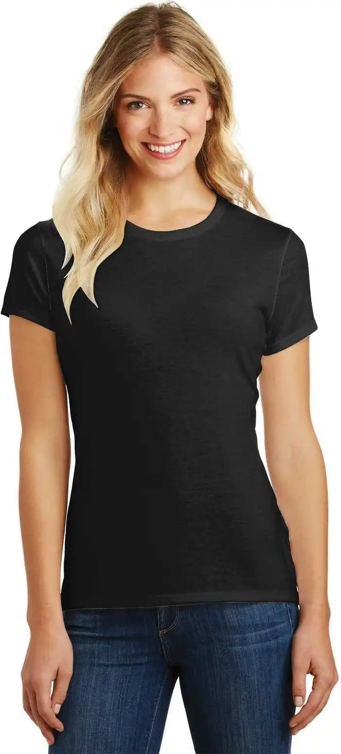 District Dm108l Women’s Perfect Blend Tee Black