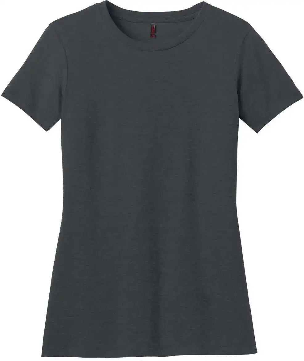 District Dm108l Women’s Perfect Blend Tee - Charcoal