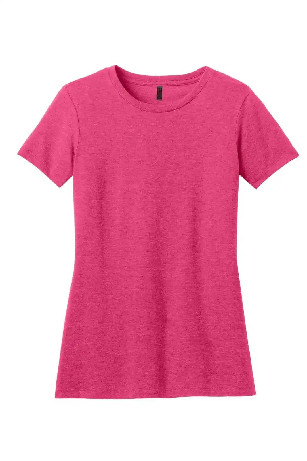 District Dm108l Women’s Perfect Blend Tee Heathered Watermelon