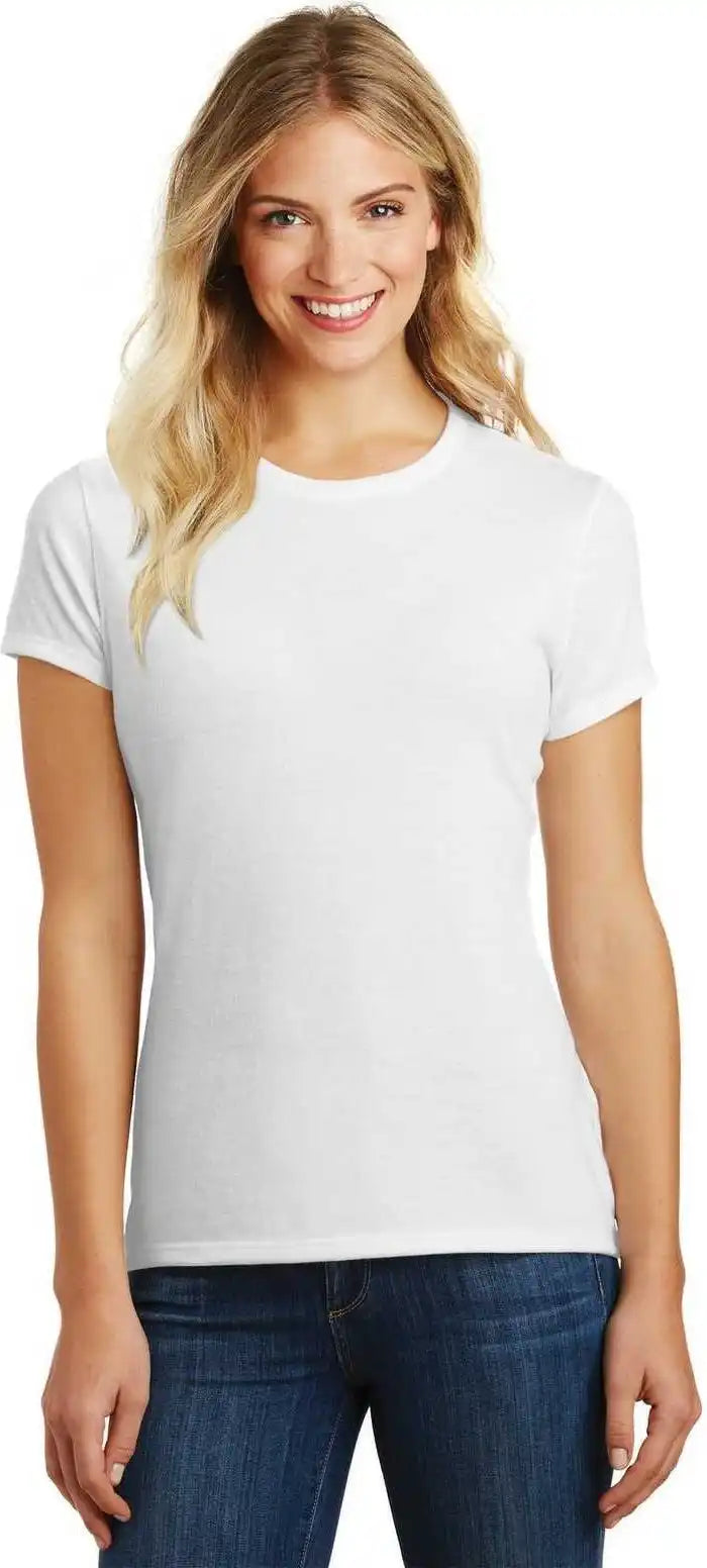 District Dm108l Women’s Perfect Blend Tee White