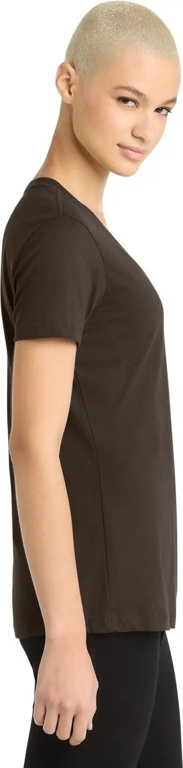 District Dm1170l Women’s Perfect Weight V-neck Tee - Espresso