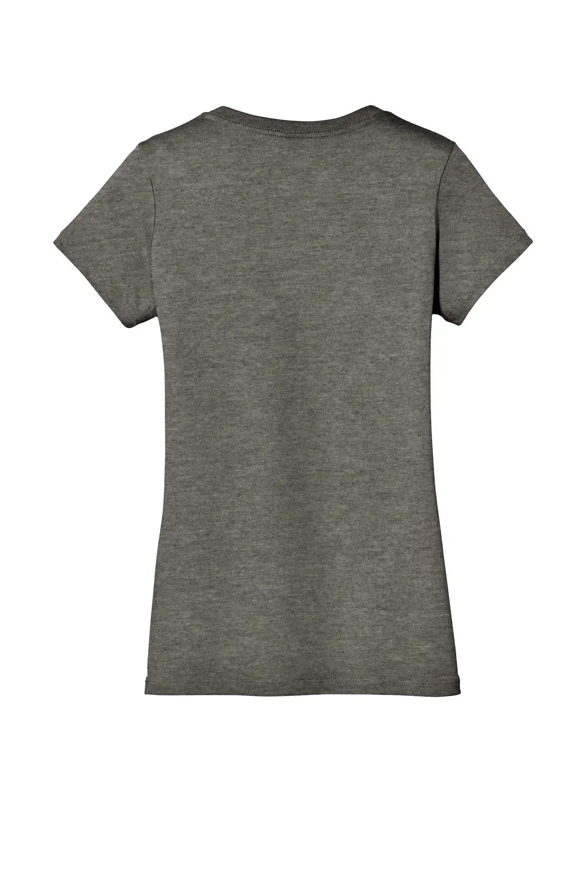 District Dm1170l Women’s Perfect Weight V-neck Tee - Heathered Charcoal - Ladies Xs