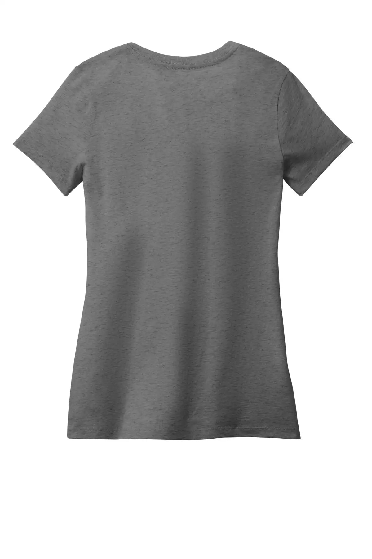 District Dm1170l Women’s Perfect Weight V-neck Tee - Heathered Nickel