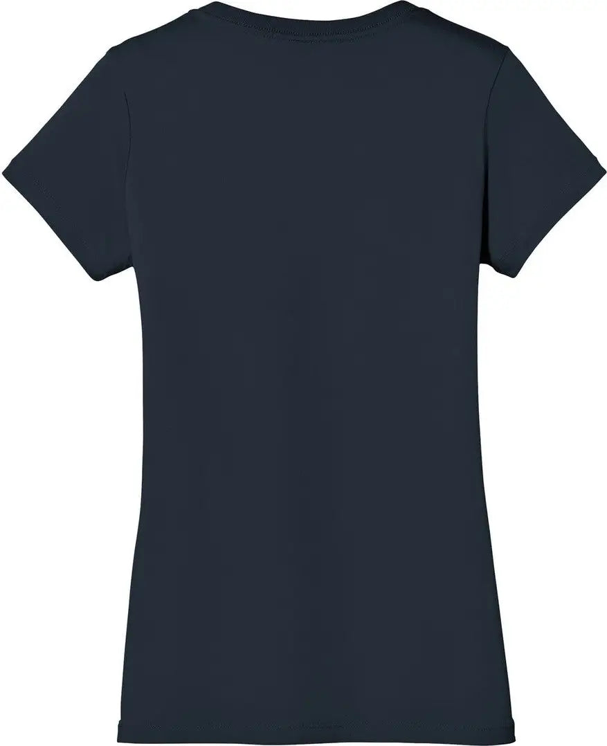 District Dm1170l Women’s Perfect Weight V-neck Tee - New Navy - Ladies Xs