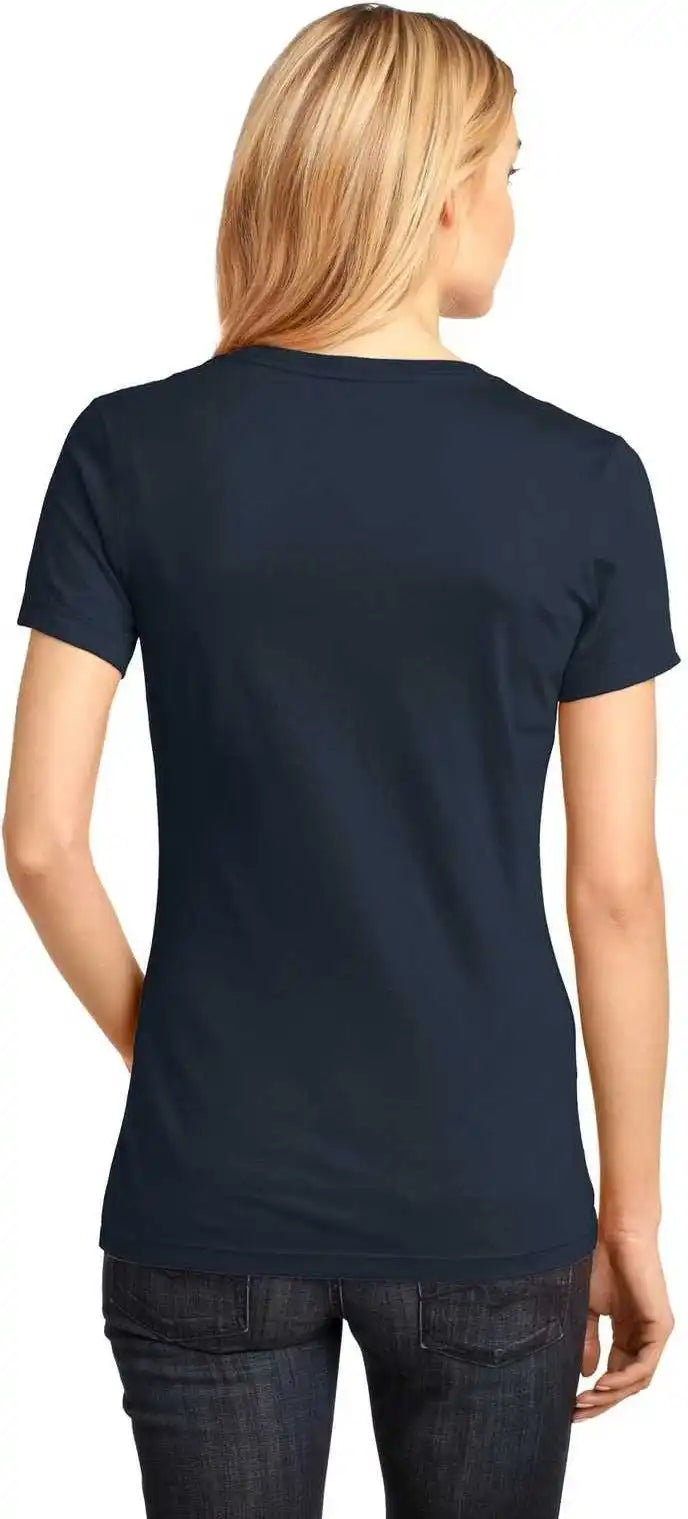 District Dm1170l Women’s Perfect Weight v Neck Tee New Navy
