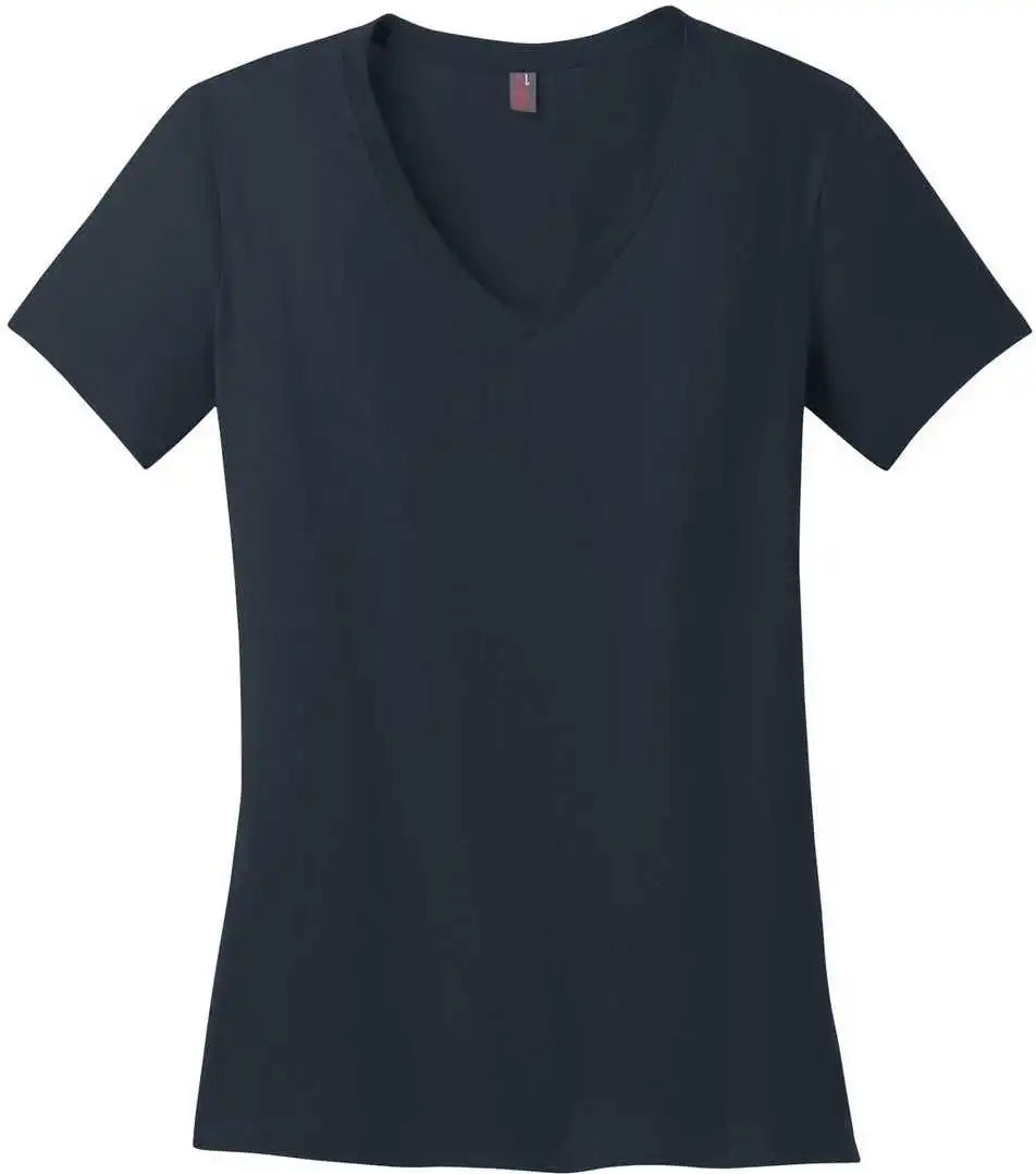 District Dm1170l Women’s Perfect Weight v Neck Tee New Navy