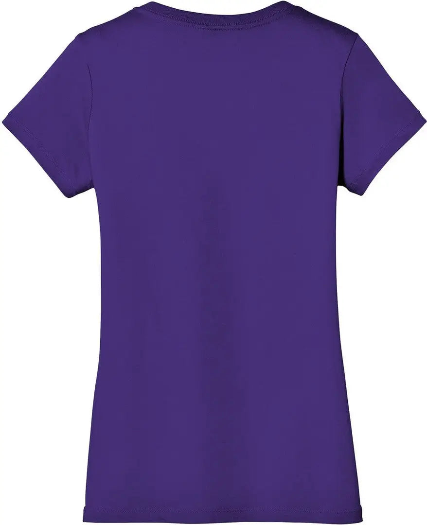 District Dm1170l Women’s Perfect Weight V-neck Tee - Purple