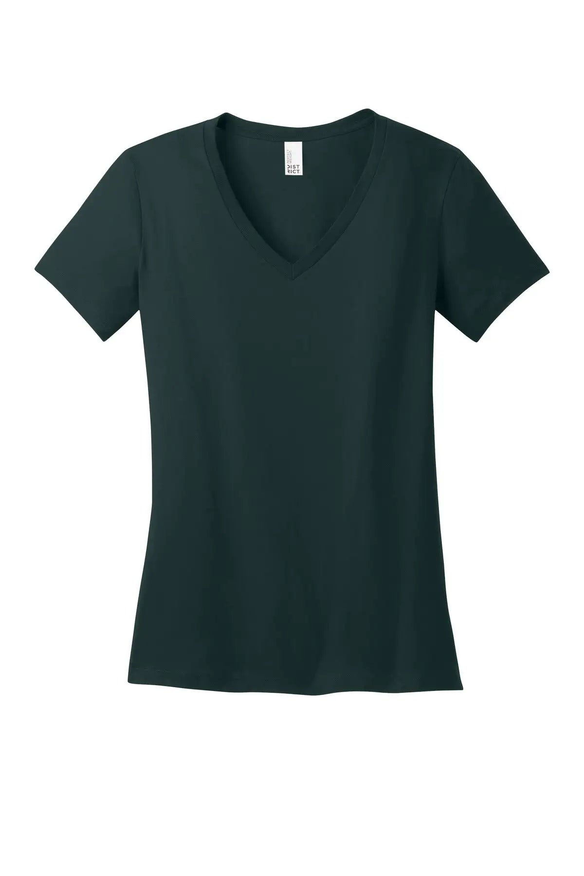 District Dm1170l Women’s Perfect Weight V-neck Tee - Rainforest