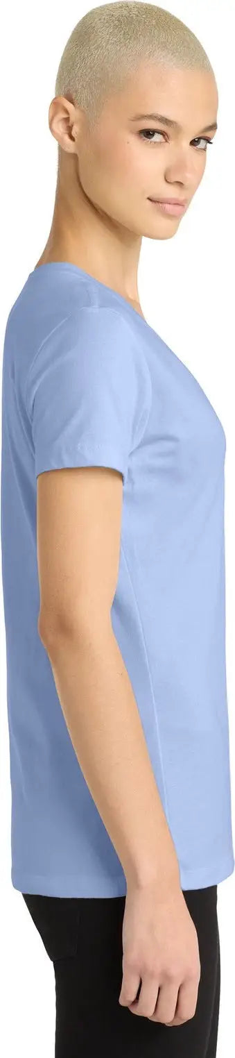 District Dm1170l Women’s Perfect Weight V-neck Tee - Soft Lilac