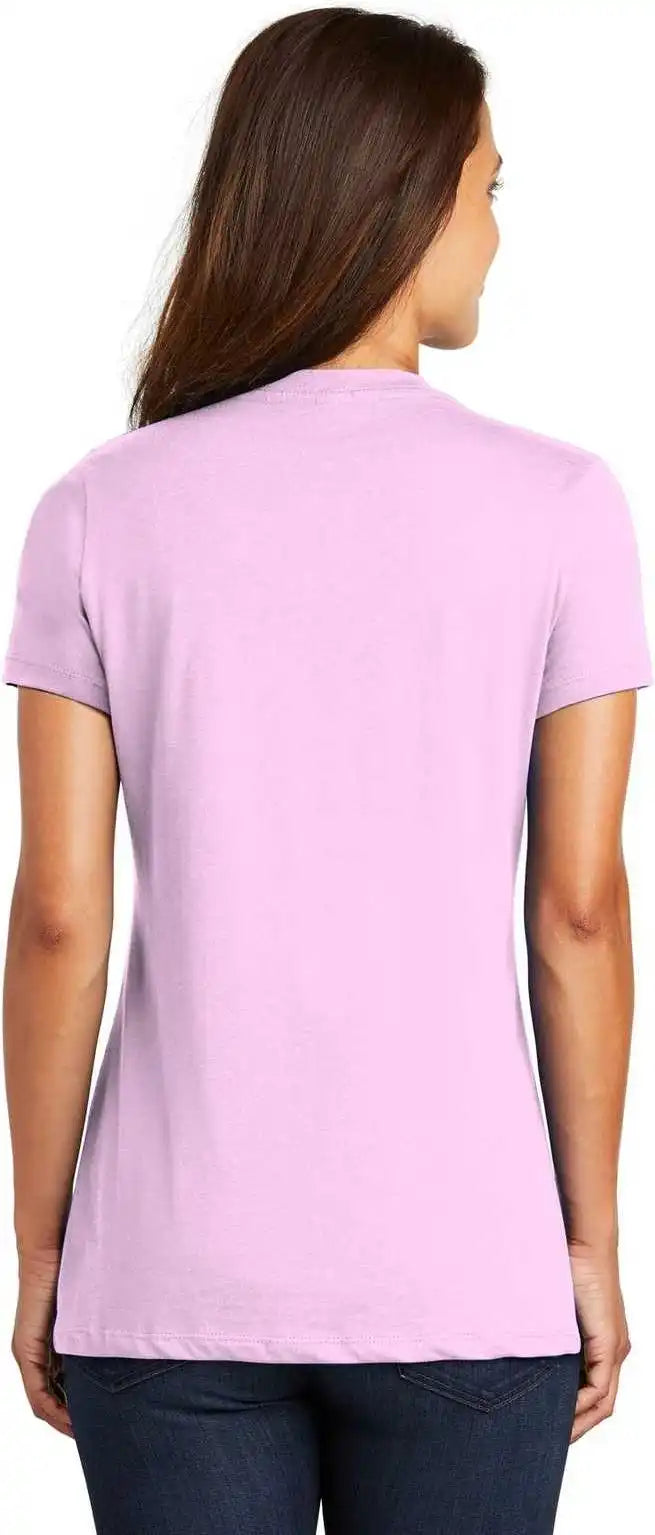 District Dm1170l Women’s Perfect Weight v Neck Tee Soft Purple