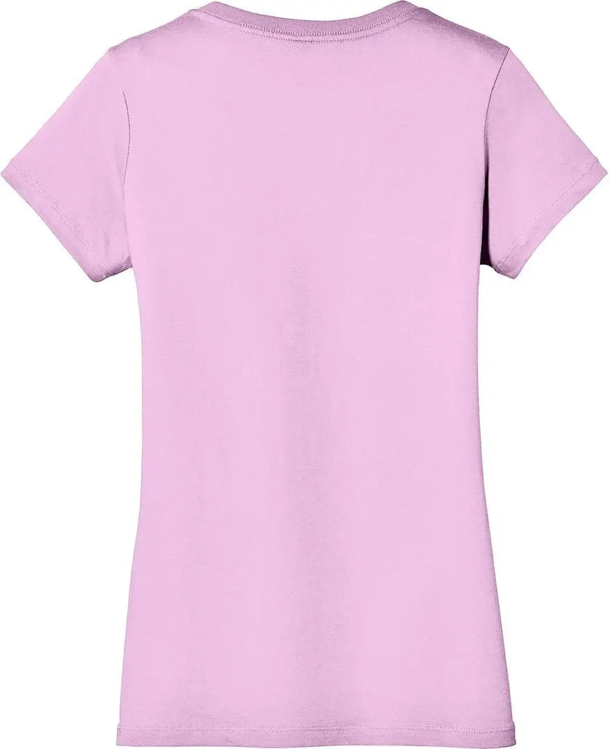 District Dm1170l Women’s Perfect Weight V-neck Tee - Soft Purple - Ladies Xs