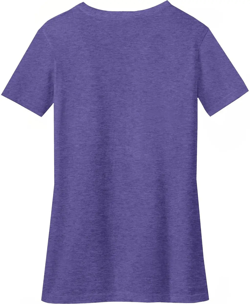 District Dm1190l Women’s Perfect Blend Cvc V-neck Tee - Heathered Purple