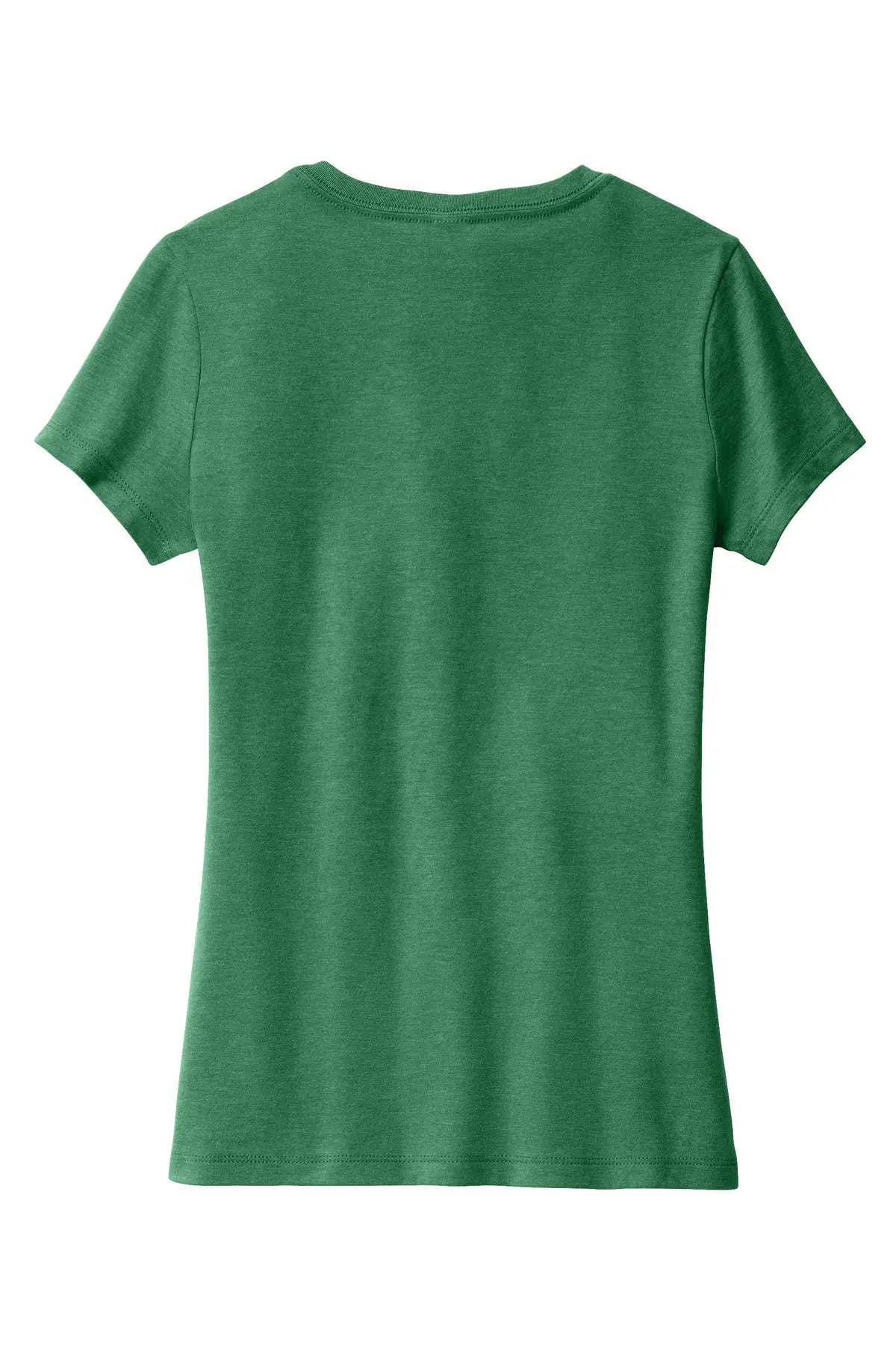 District Dm1190l Women’s Perfect Blend Cvc V-neck Tee - Heathered Kelly Green
