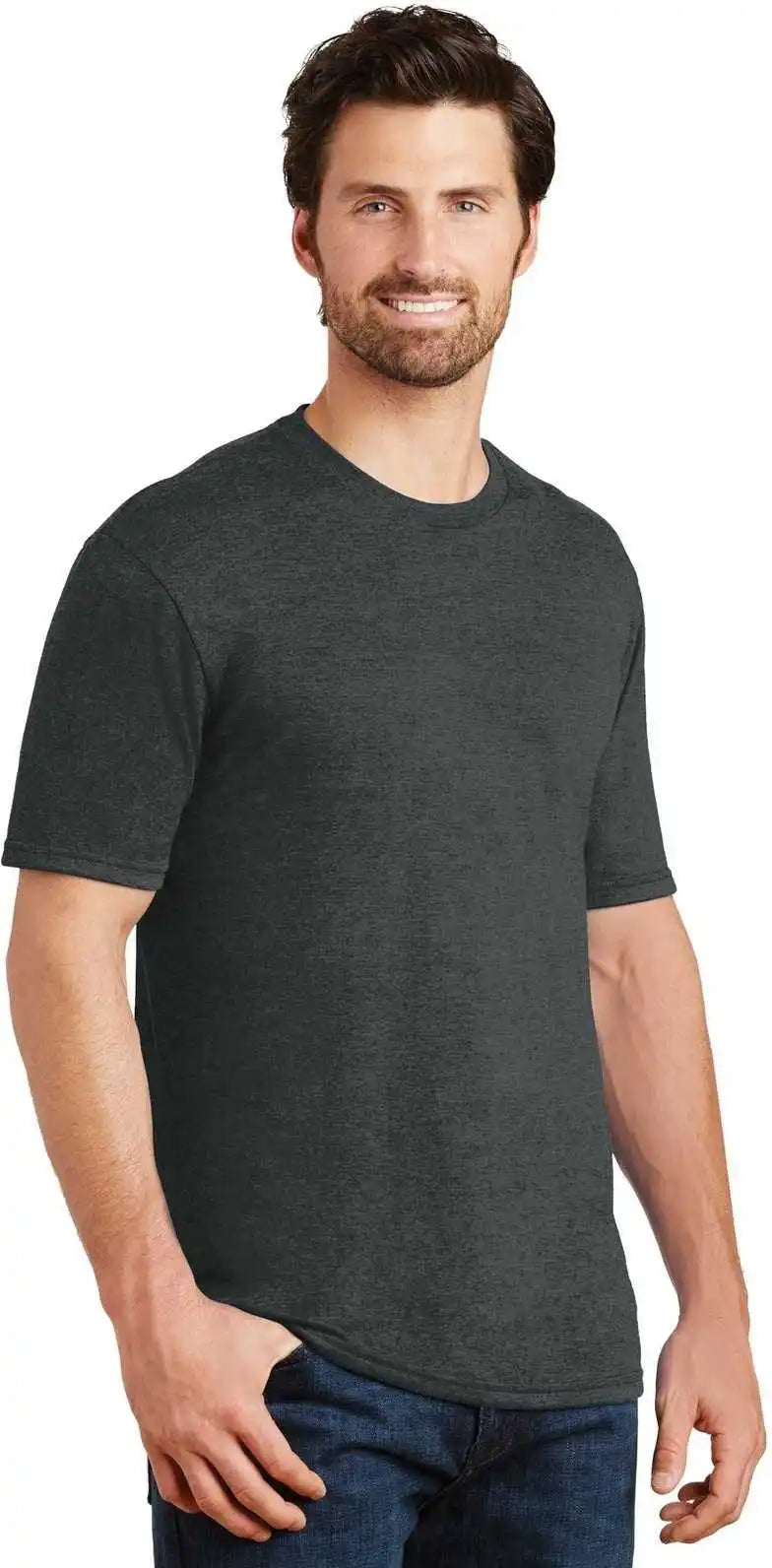 District Dm130 Perfect Tri Tee Black Frost
