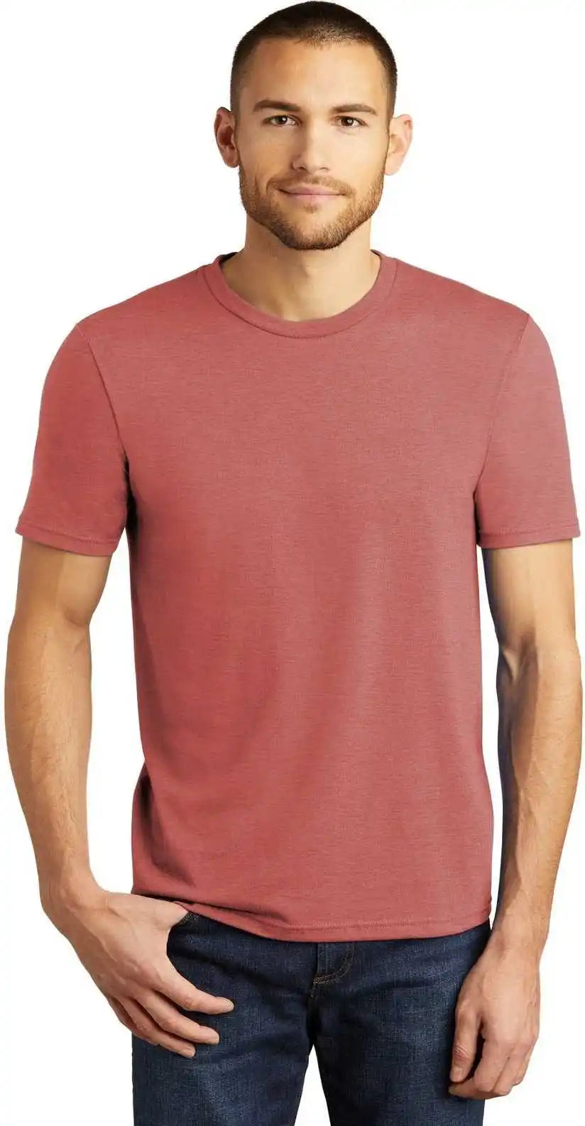 District Dm130 Perfect Tri Tee Blush Frost