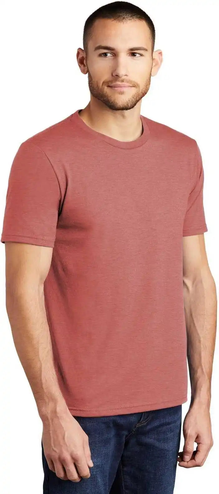 District Dm130 Perfect Tri Tee Blush Frost