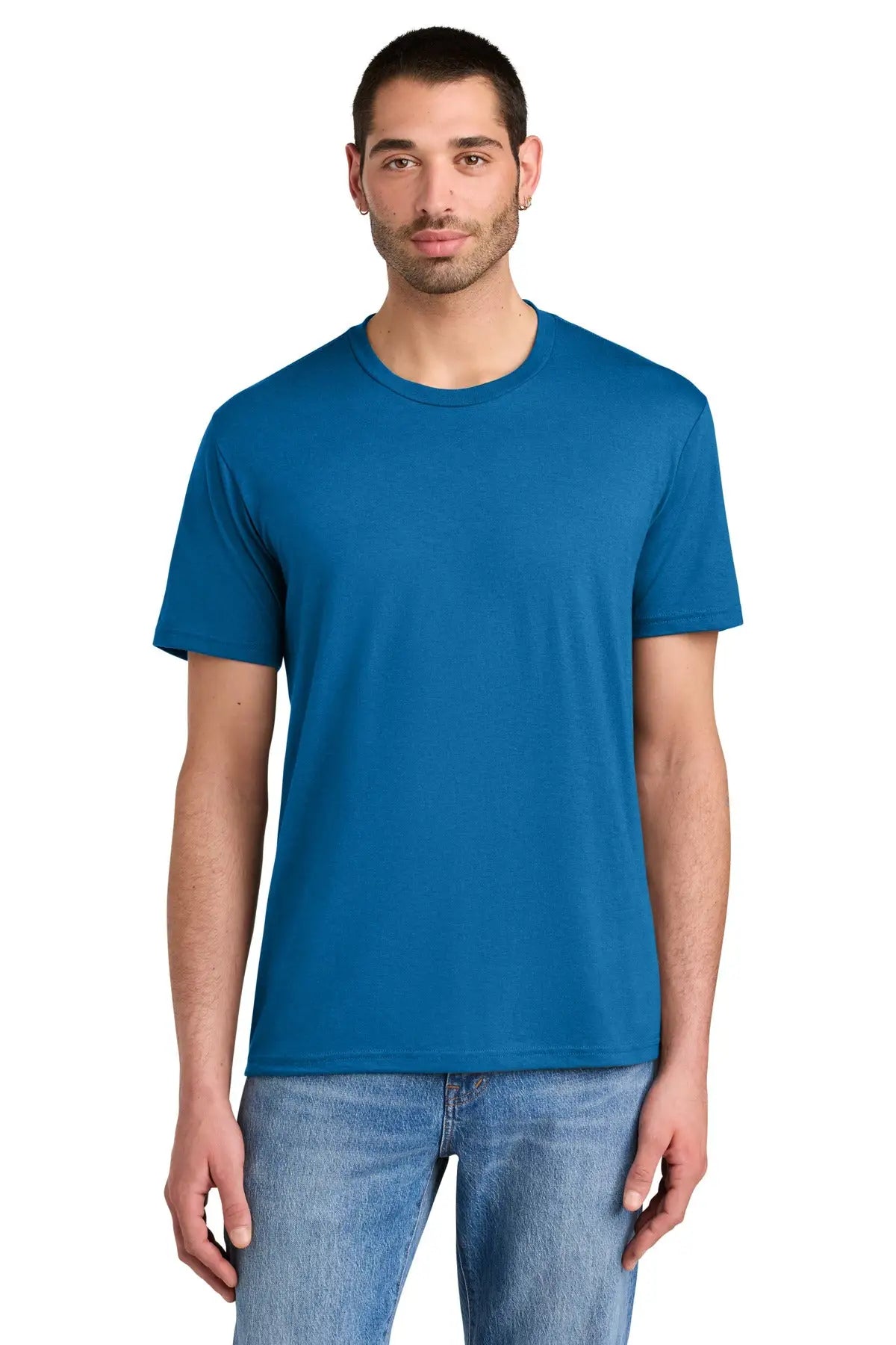 District Dm130 Perfect Tri Tee - Bright Blue