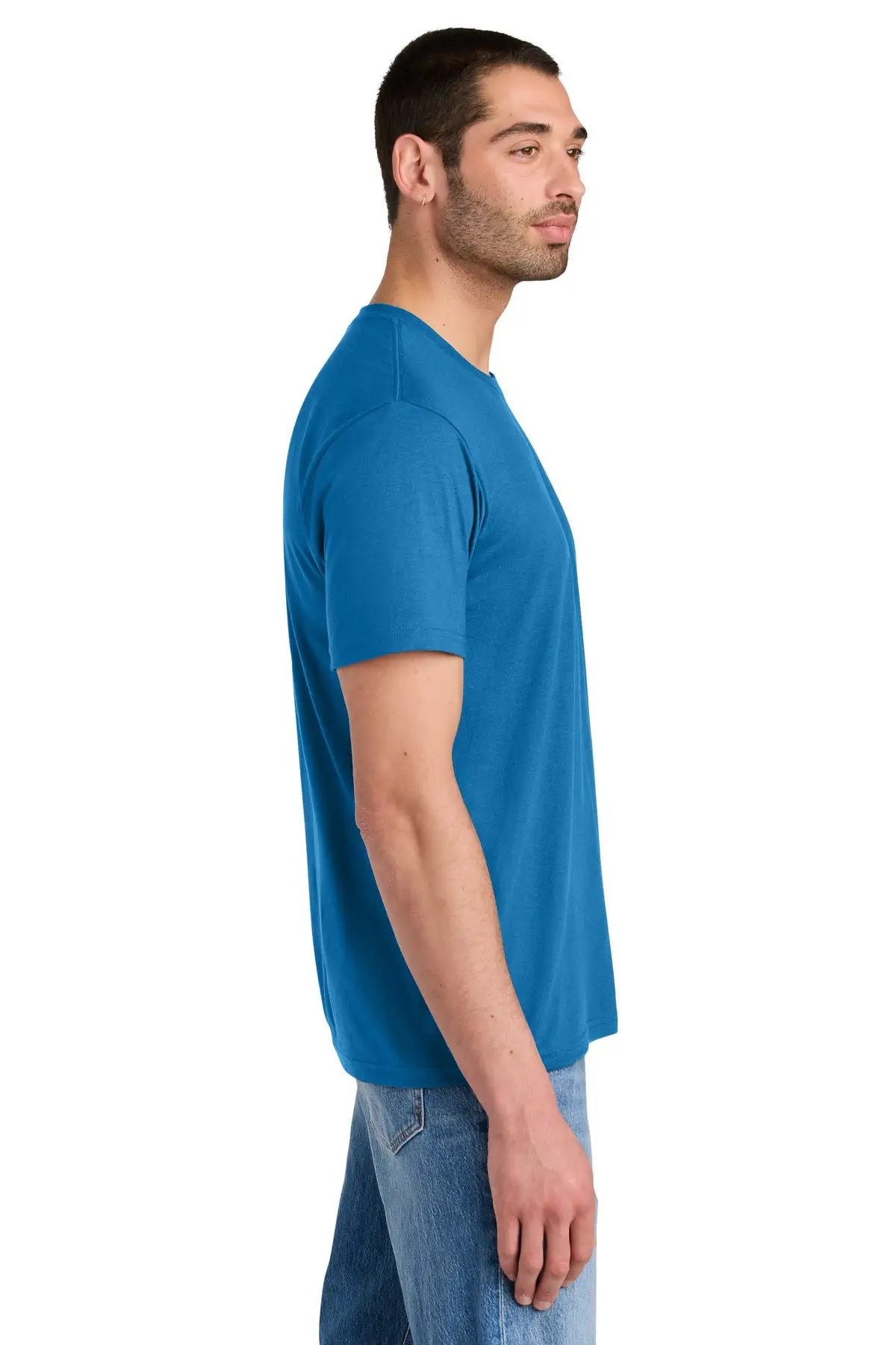 District Dm130 Perfect Tri Tee - Bright Blue
