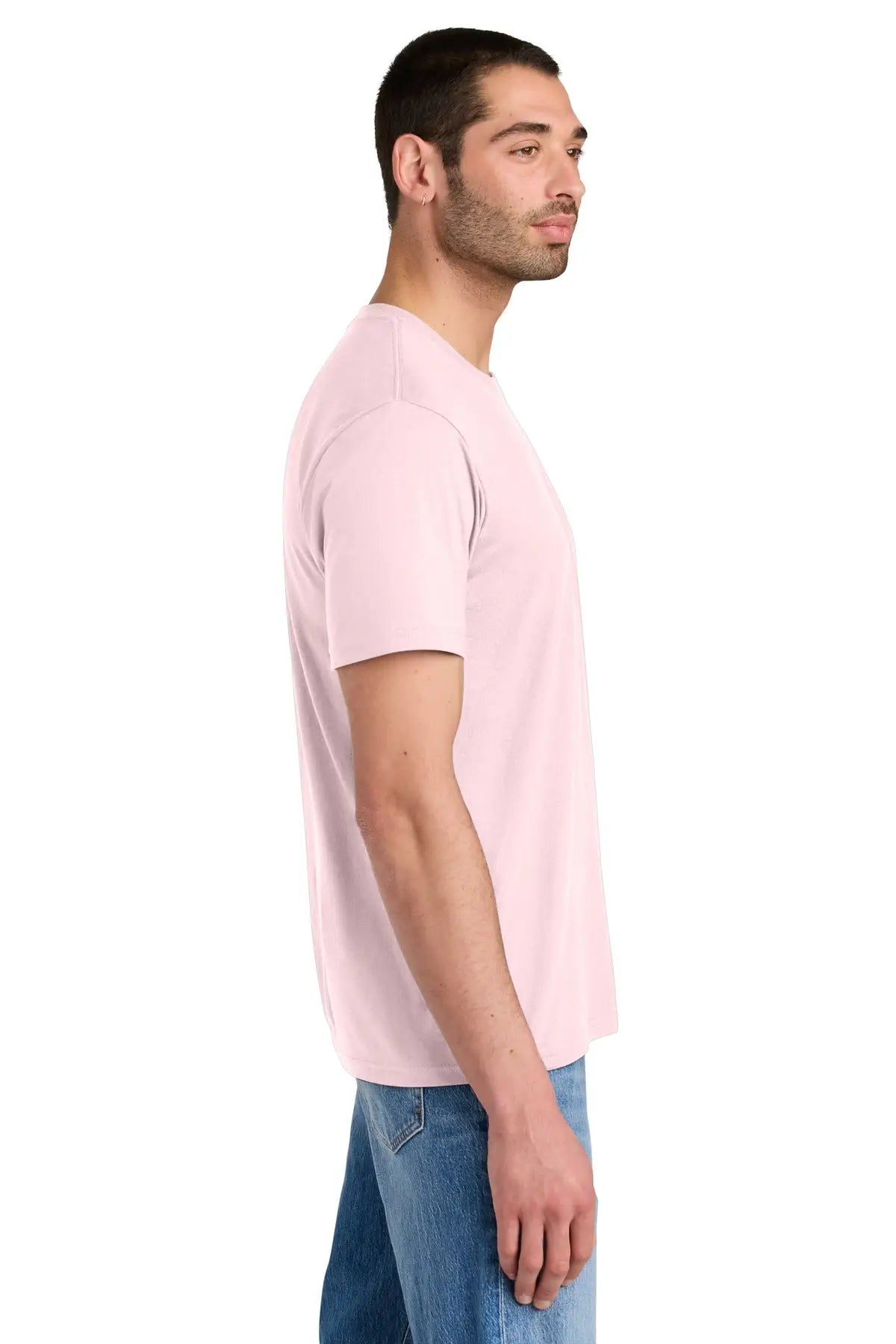 District Dm130 Perfect Tri Tee - Carnation Pink