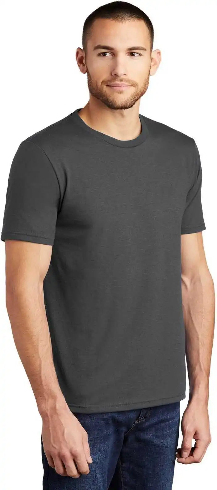 District Dm130 Perfect Tri Tee Charcoal